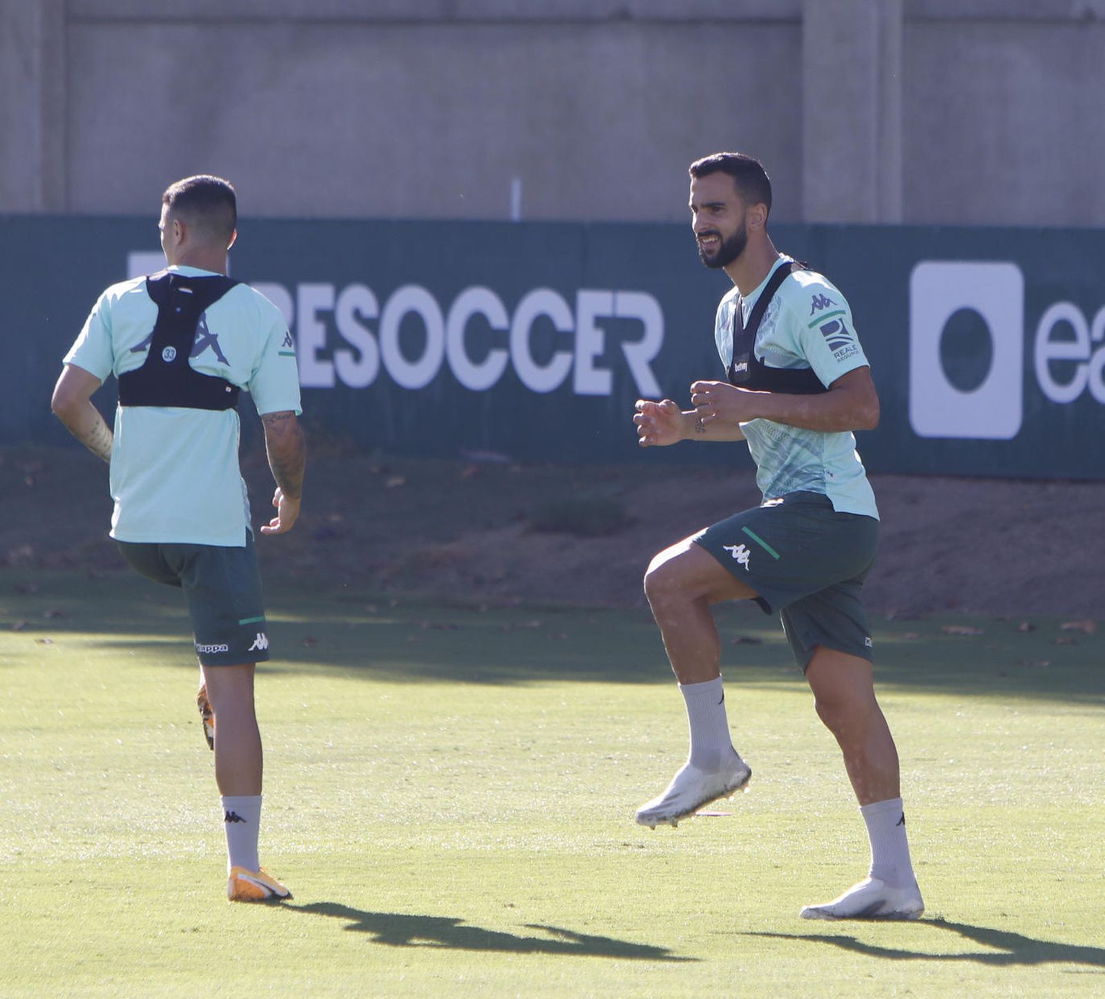 Montoya, en un entrenamiento.