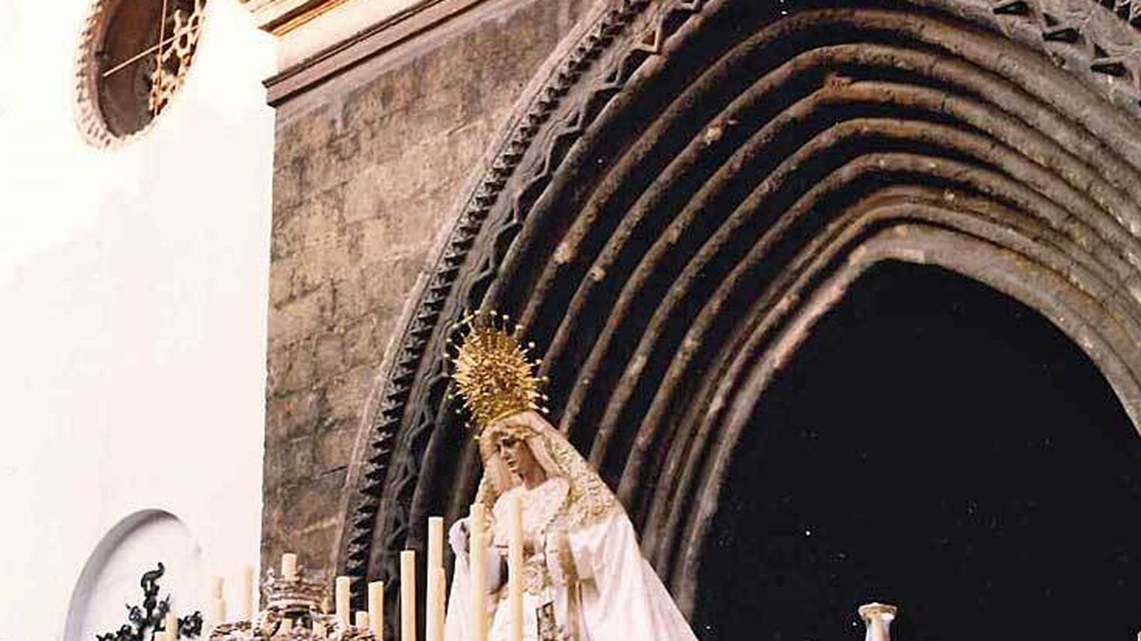 Salida de la Virgen del Carmen en 1987