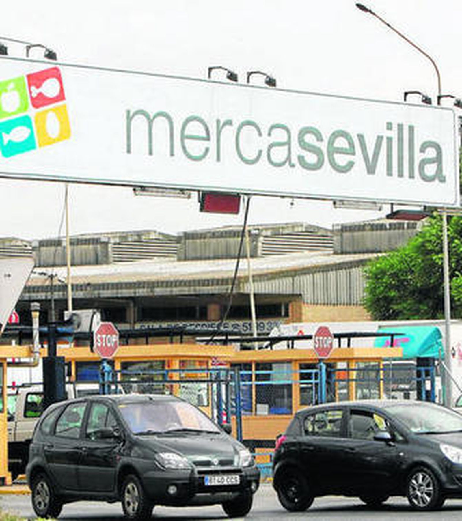 La entrada de las instalaciones de Mercasevilla.