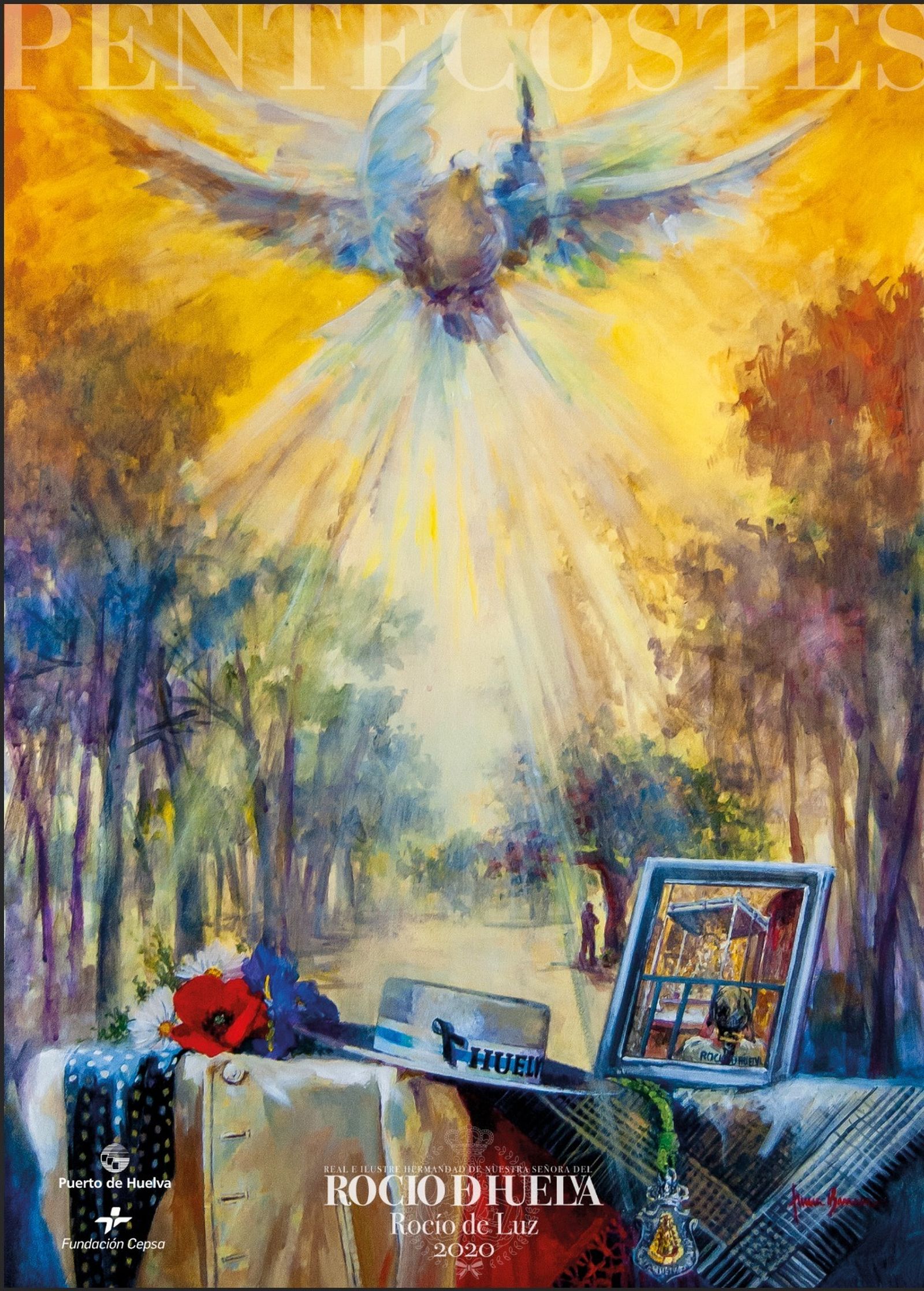 La Hermandad del Rocío de Huelva presenta el cartel de Pentecostés