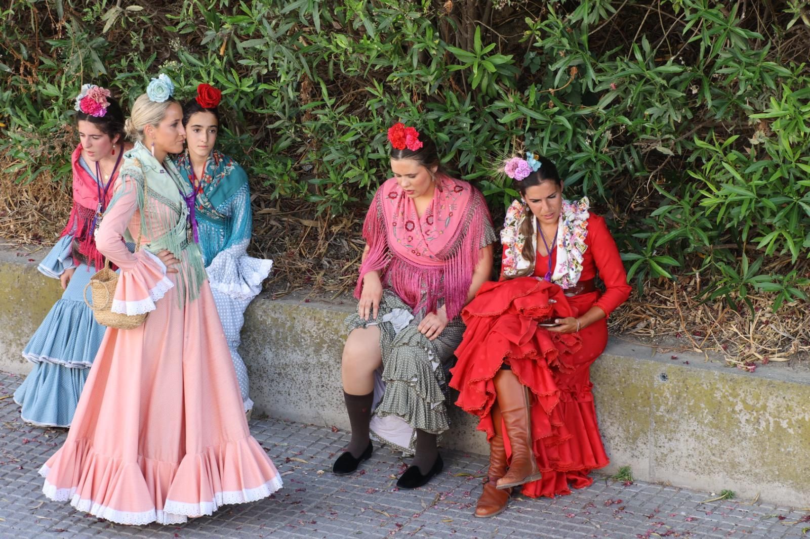 La Hermandad del Rocío de Jerez, entrando en la ciudad en su regreso