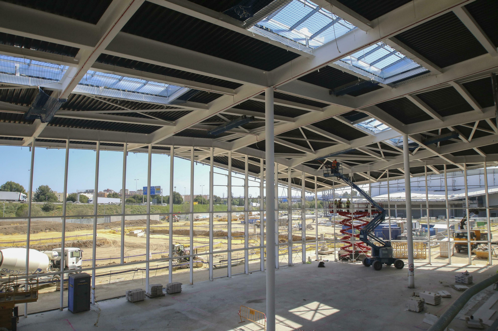 Las obras del centro comercial Lagoh en Palmas Altas