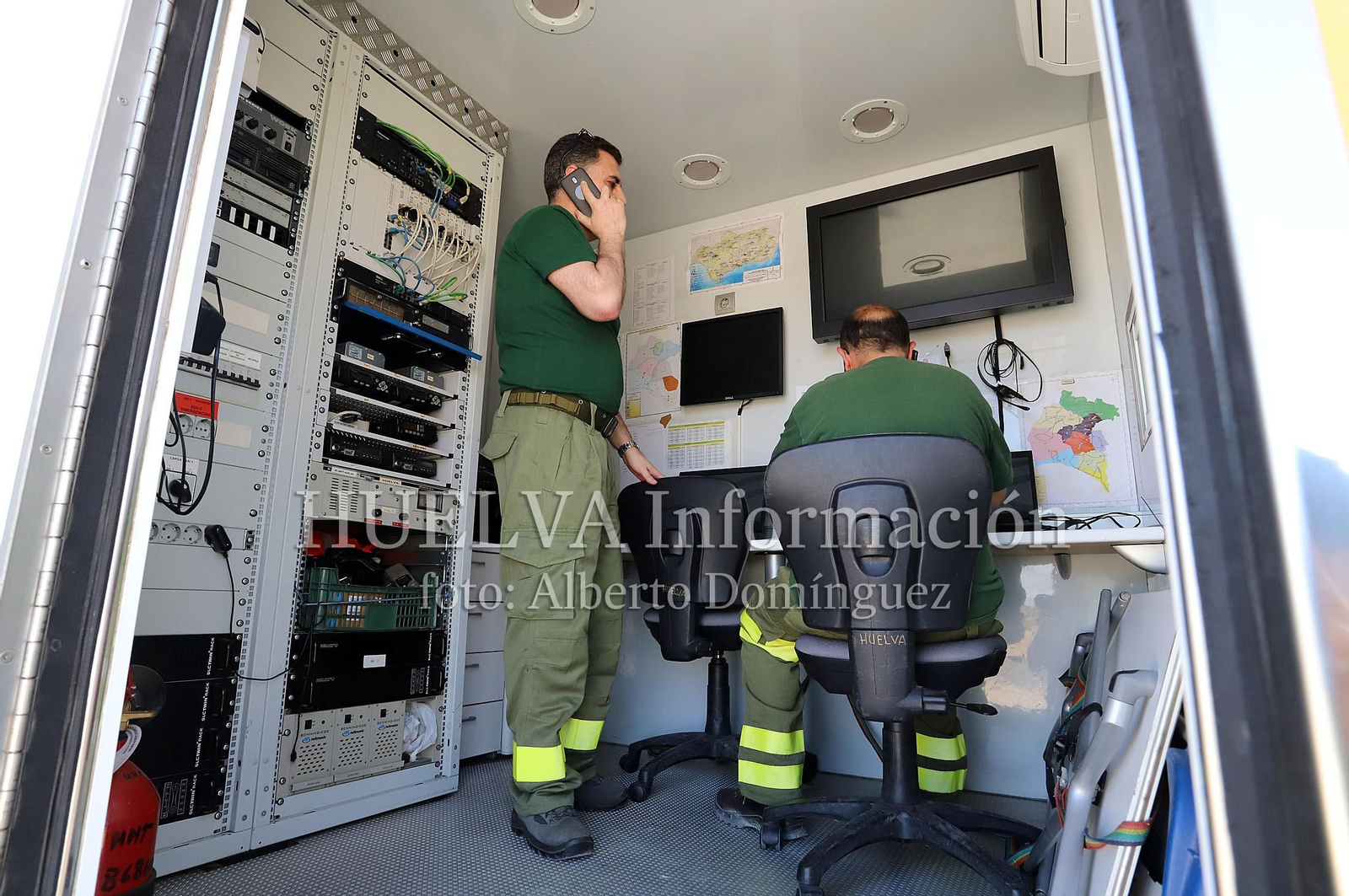 Imágenes del incendio en Doñana