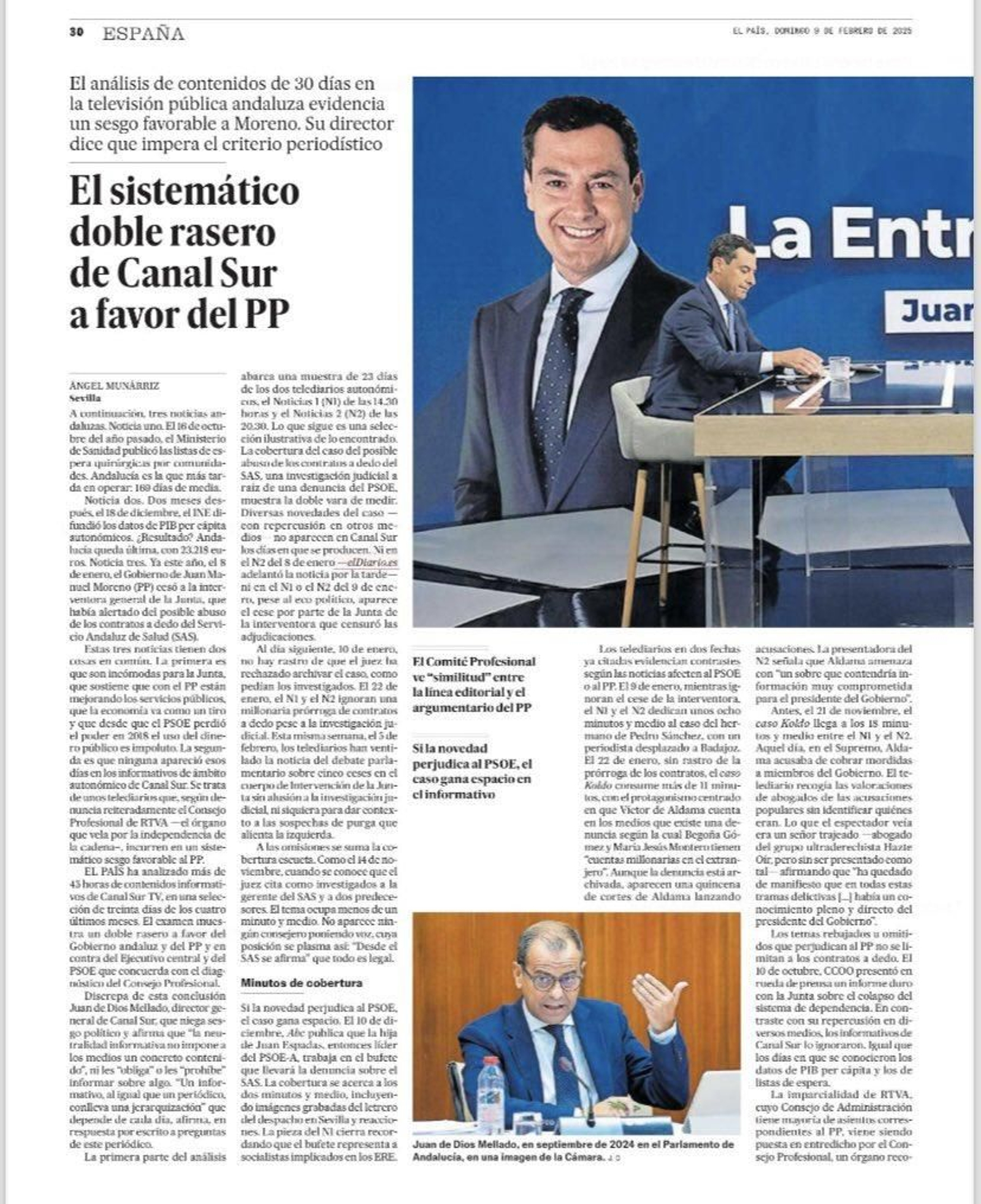 Manipulación en Canal Sur