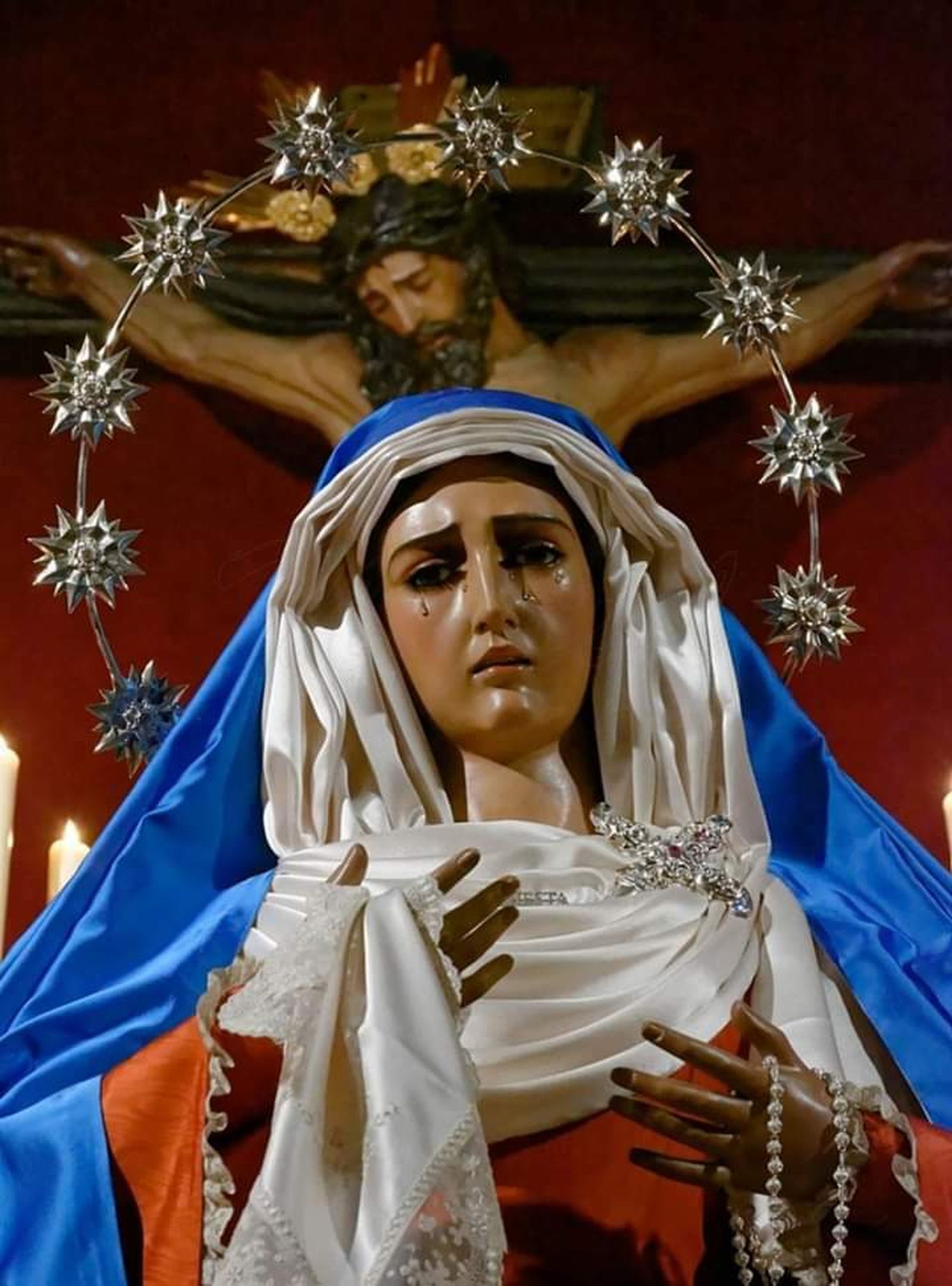 La Virgen de la Hiniesta, retirada del culto hasta la noche del viernes.