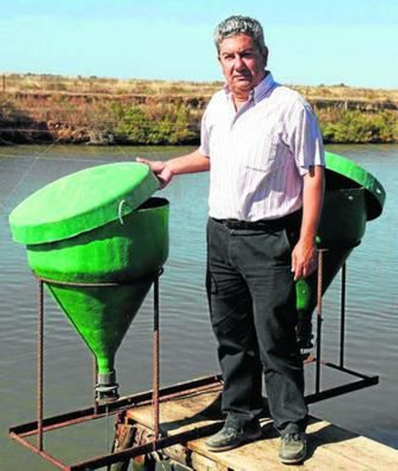 Juan Concepción, en uno de los esteros.