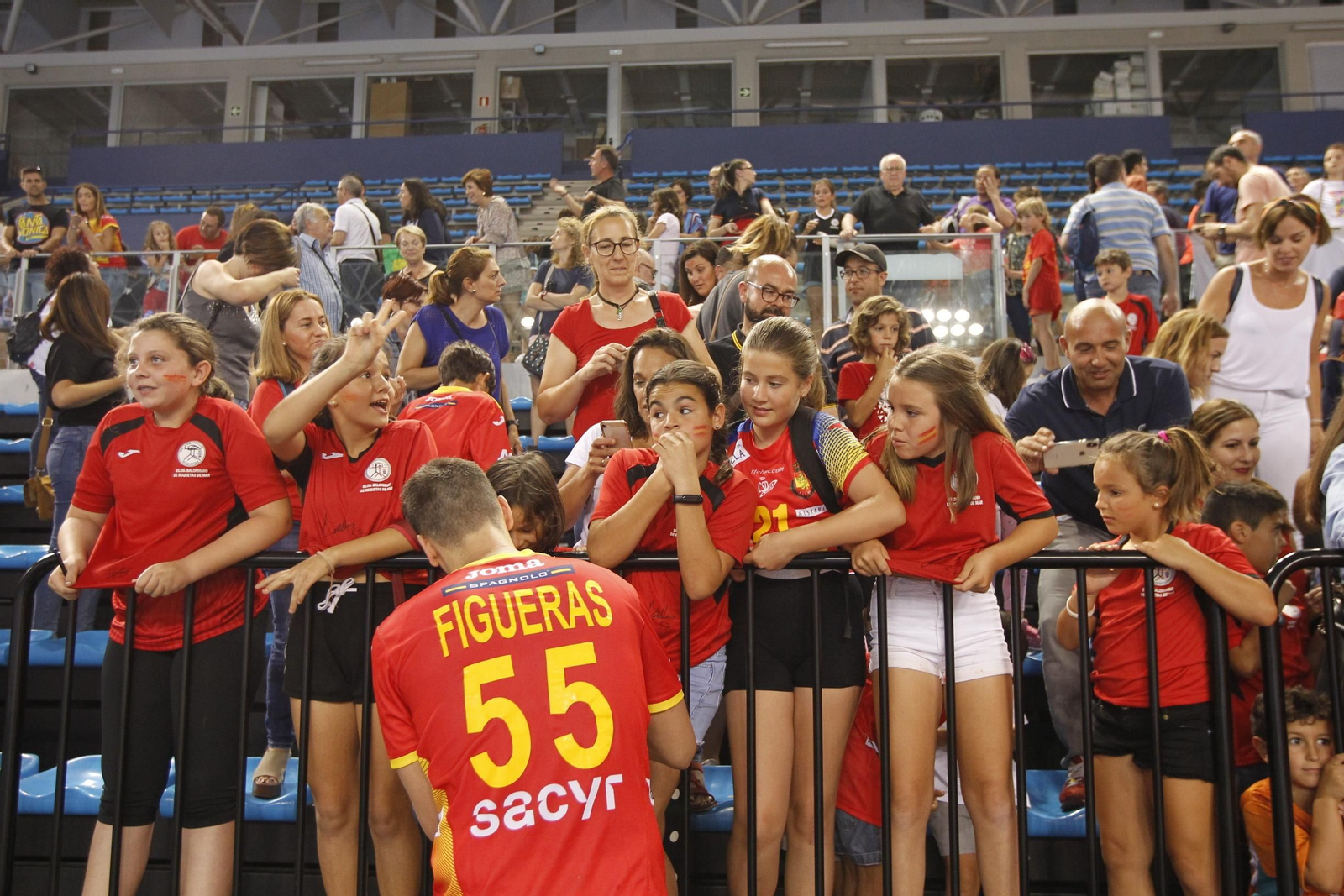 Fotogalería España-Suecia. Balonmano. Palacio Juegos Mediterráneos. Almería