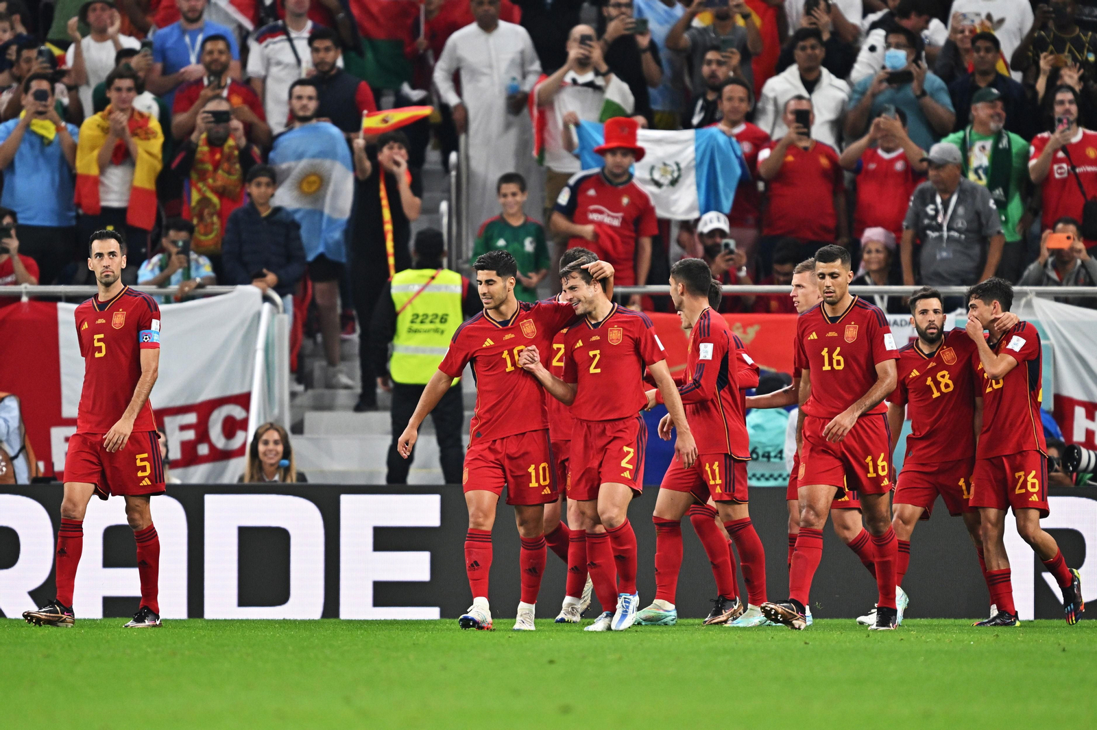 Las imágenes del España - Costa Rica en el Mundial de Qatar