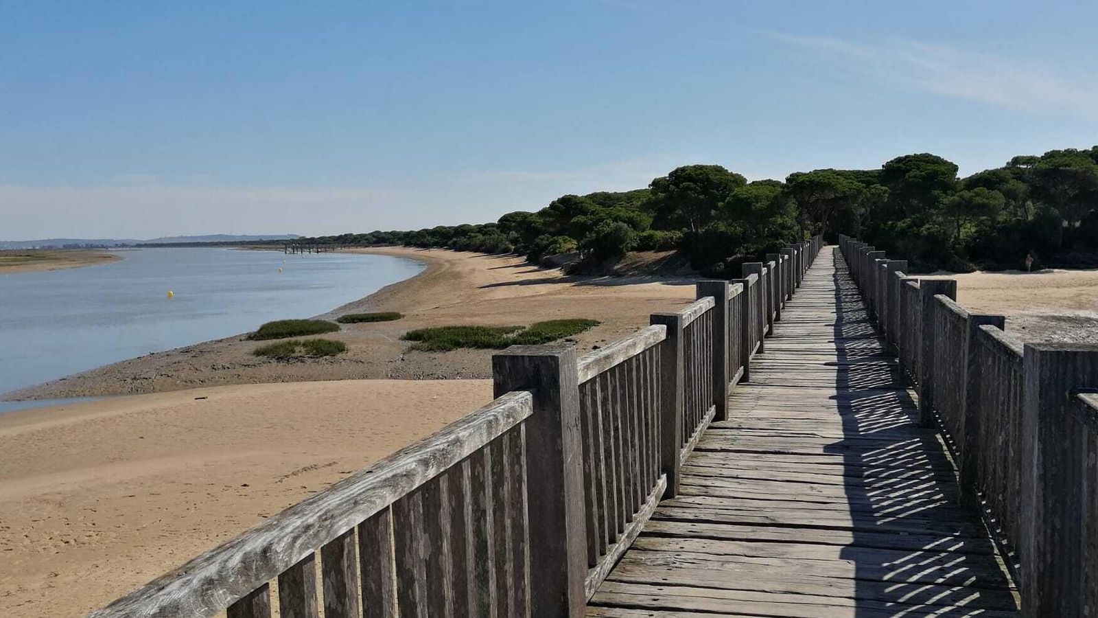 La playa del Río San Pedro.