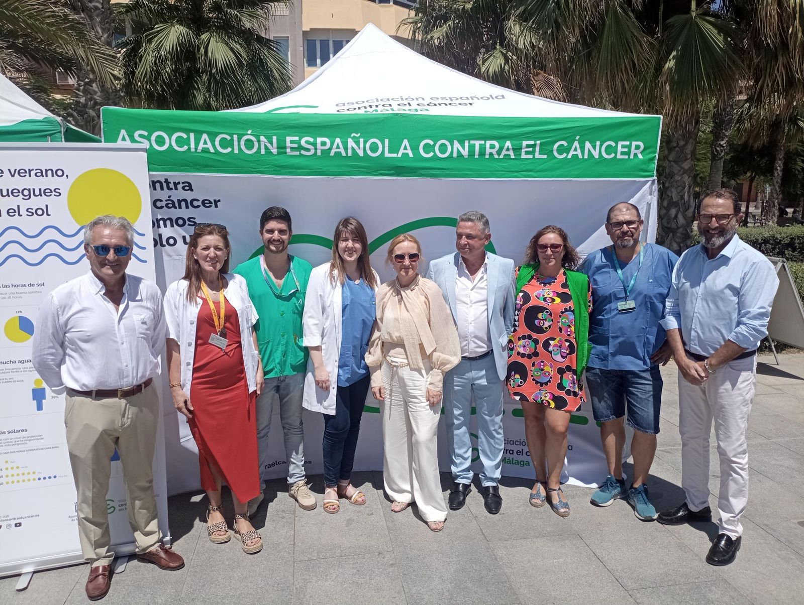 Visita de la directora del proyecto y representantes de la AECC a la campaña