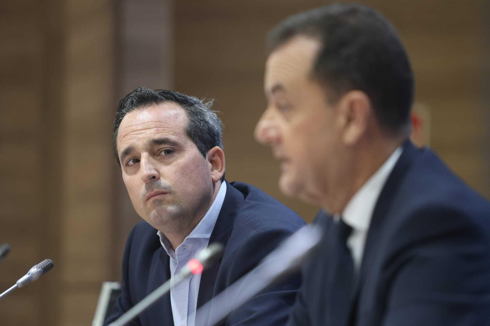 La rueda de prensa de José María Muñoz y Kike Pérez, en fotos