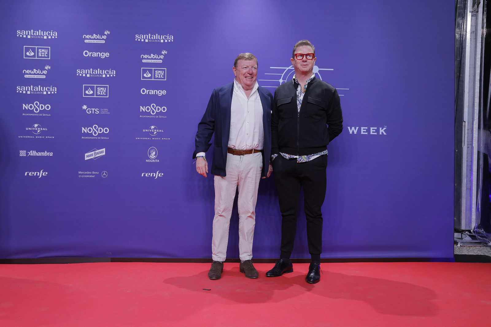 Famosos y artistas en la alfombra roja de la gala del flamenco en los 'Santalucía Universal Music Week'
