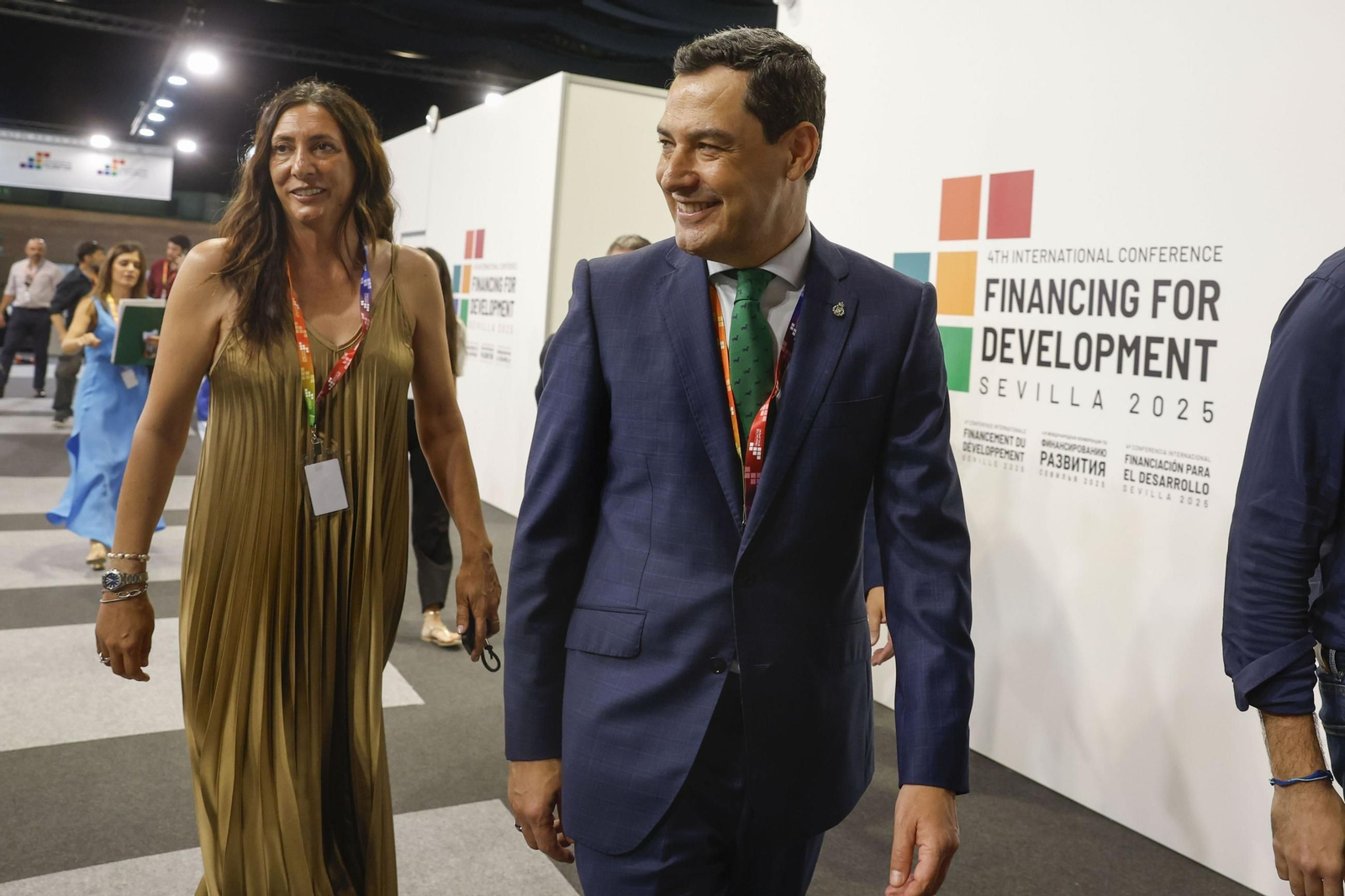 El presidente de la Junta de Andalucía, Juanma Moreno, durante su visita a la cumbre de la ONU.