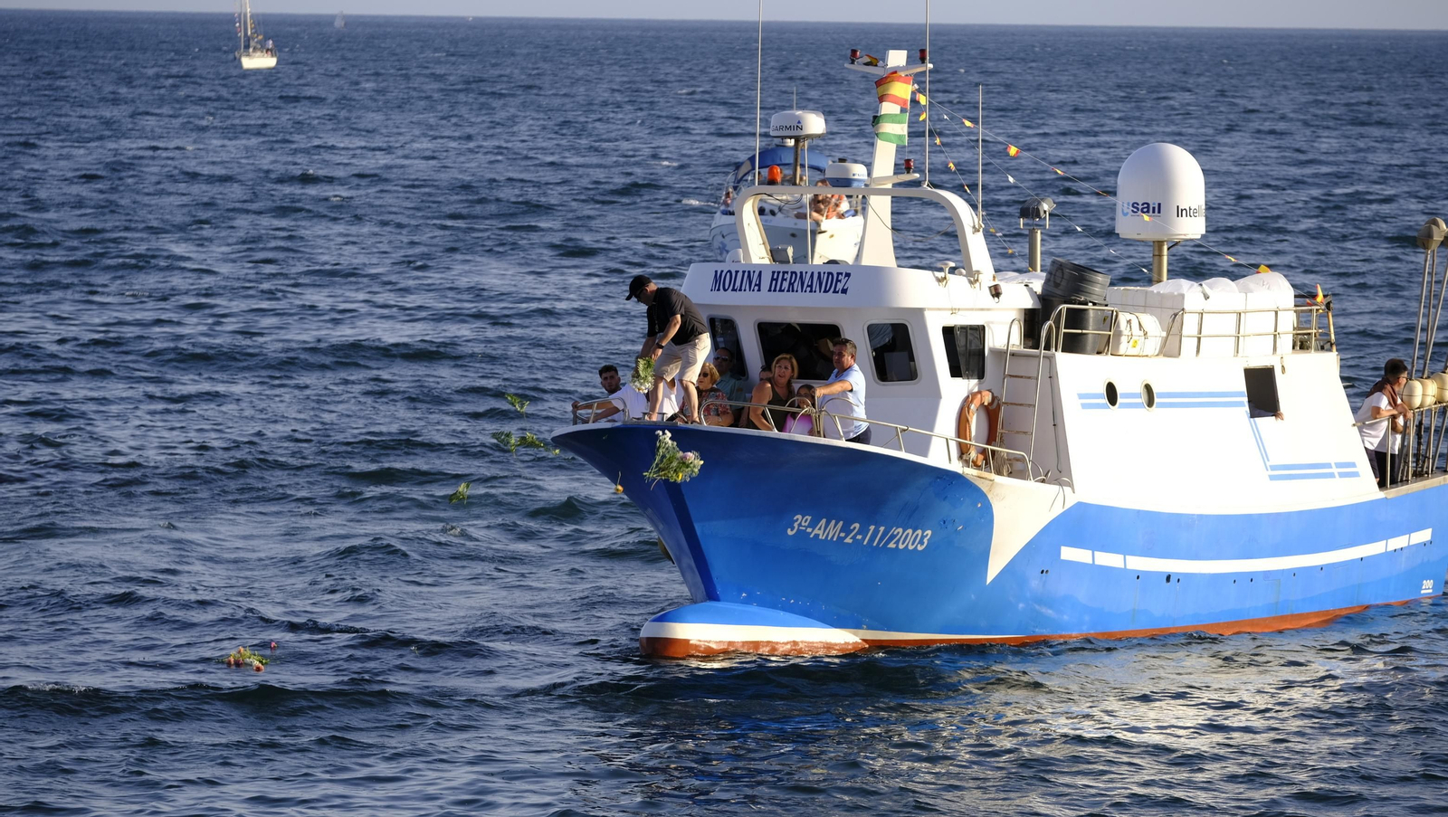Procesión marinera  de la Virgen del Carmen en Aguadulce
