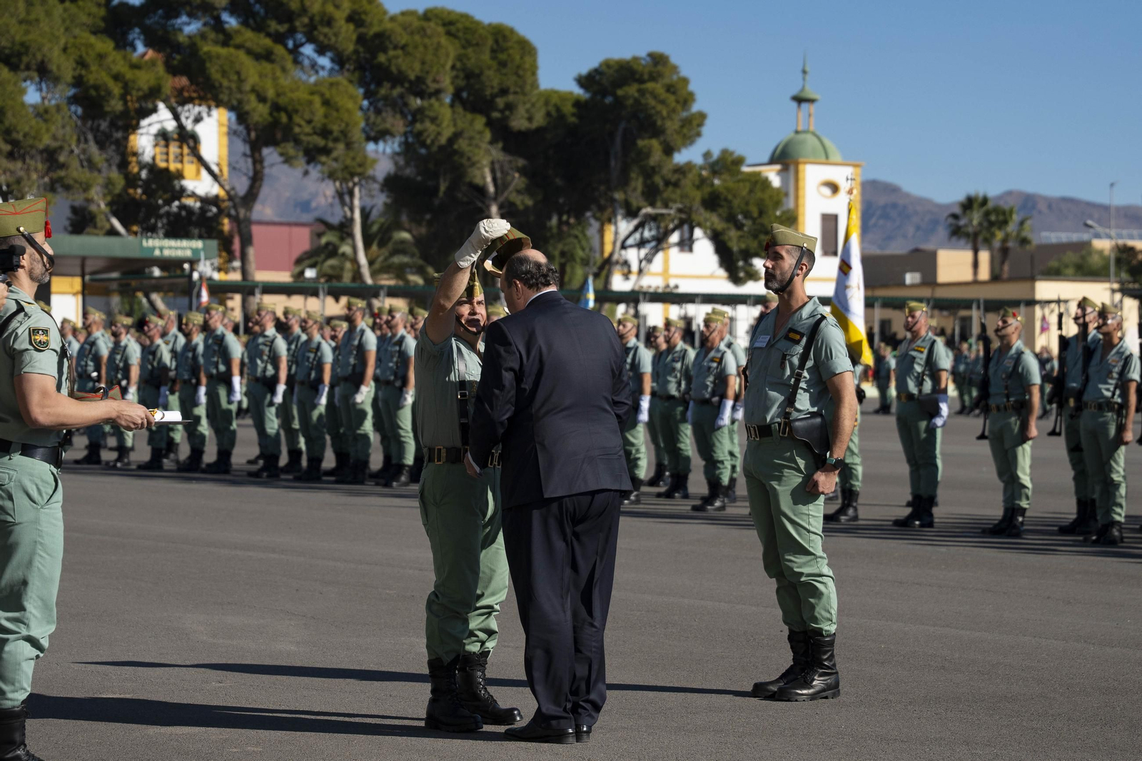Así conmemora el día de la Inmaculada Concepción la Brigada de la Legión en Almería y despide al contingente que parte a Eslovaquia