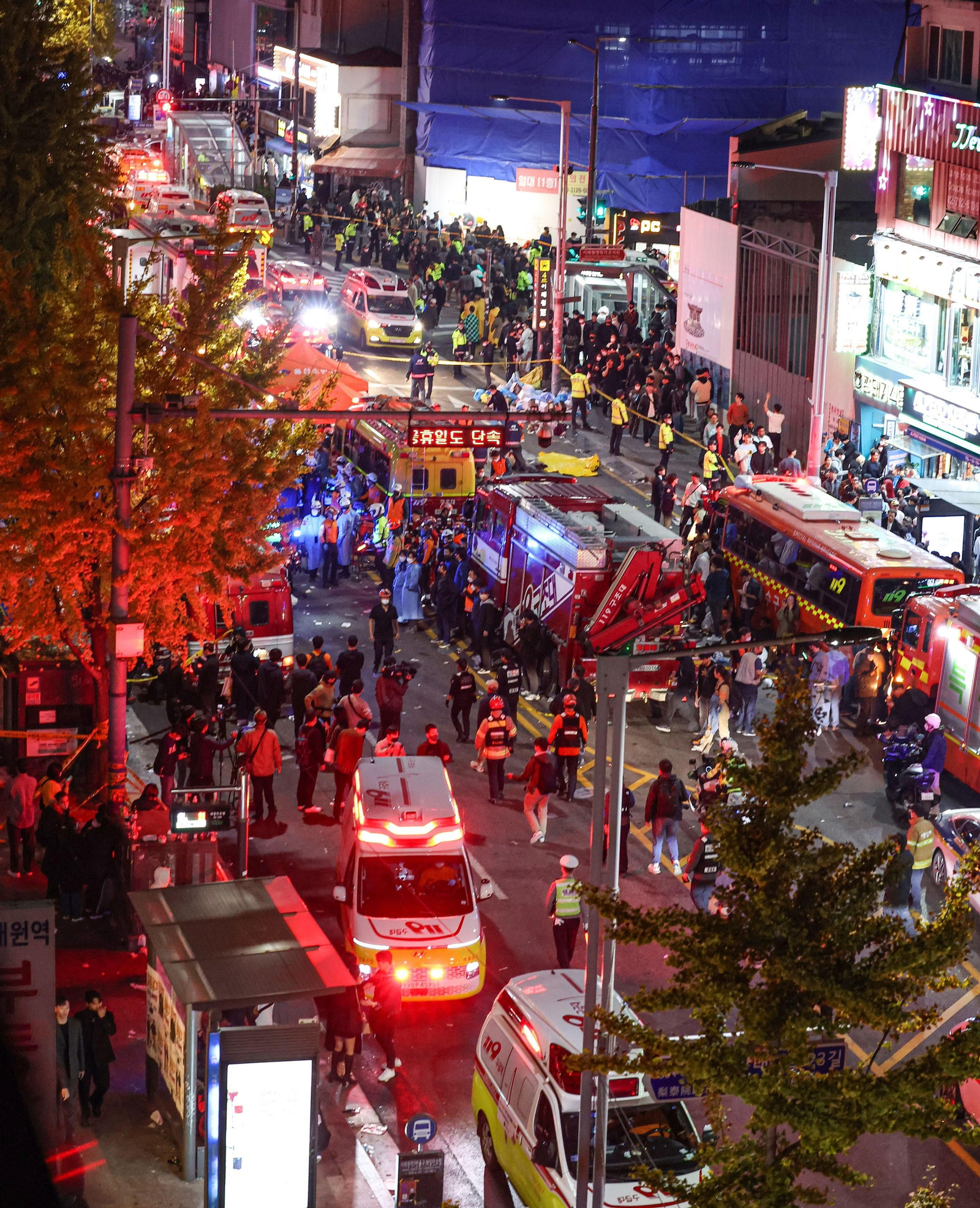 Las imágenes de la tragedia de la celebración de Halloween en Seúl Las imágenes de la tragedia de la celebración de Halloween en Seúl