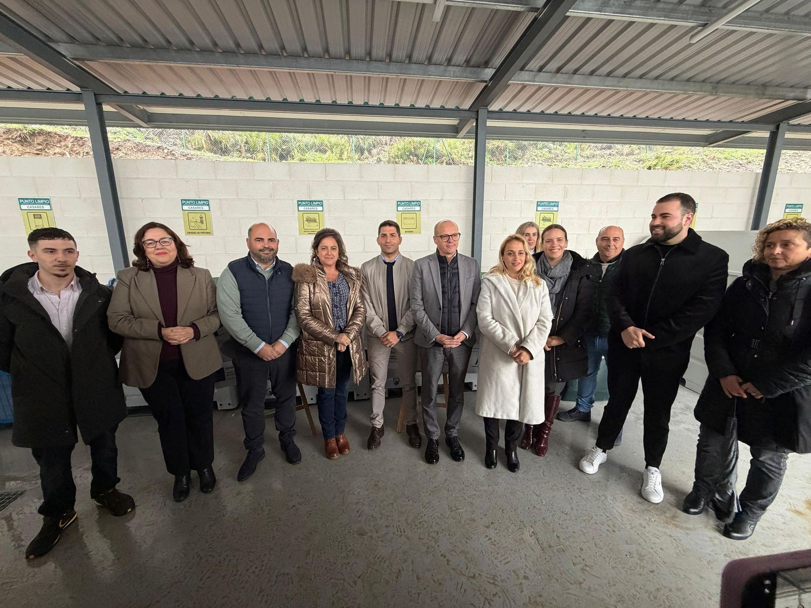 La inauguración del punto limpio de Casares.