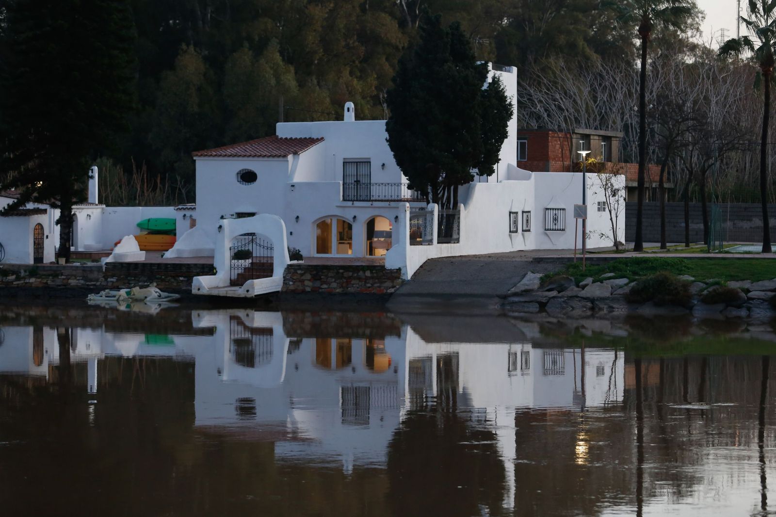 Las fotografías de Guadarcote, el río Guadarranque y la Estación de San Roque tras el paso de la borrasca Francis
