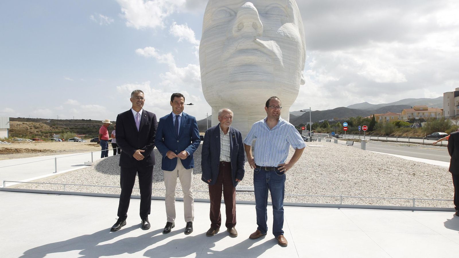 La Mujer del Almanzora, obra de Antonio López, se inauguró en 2019 con la visita del presidente de la Junta, Juan Manuel Moreno Bonilla