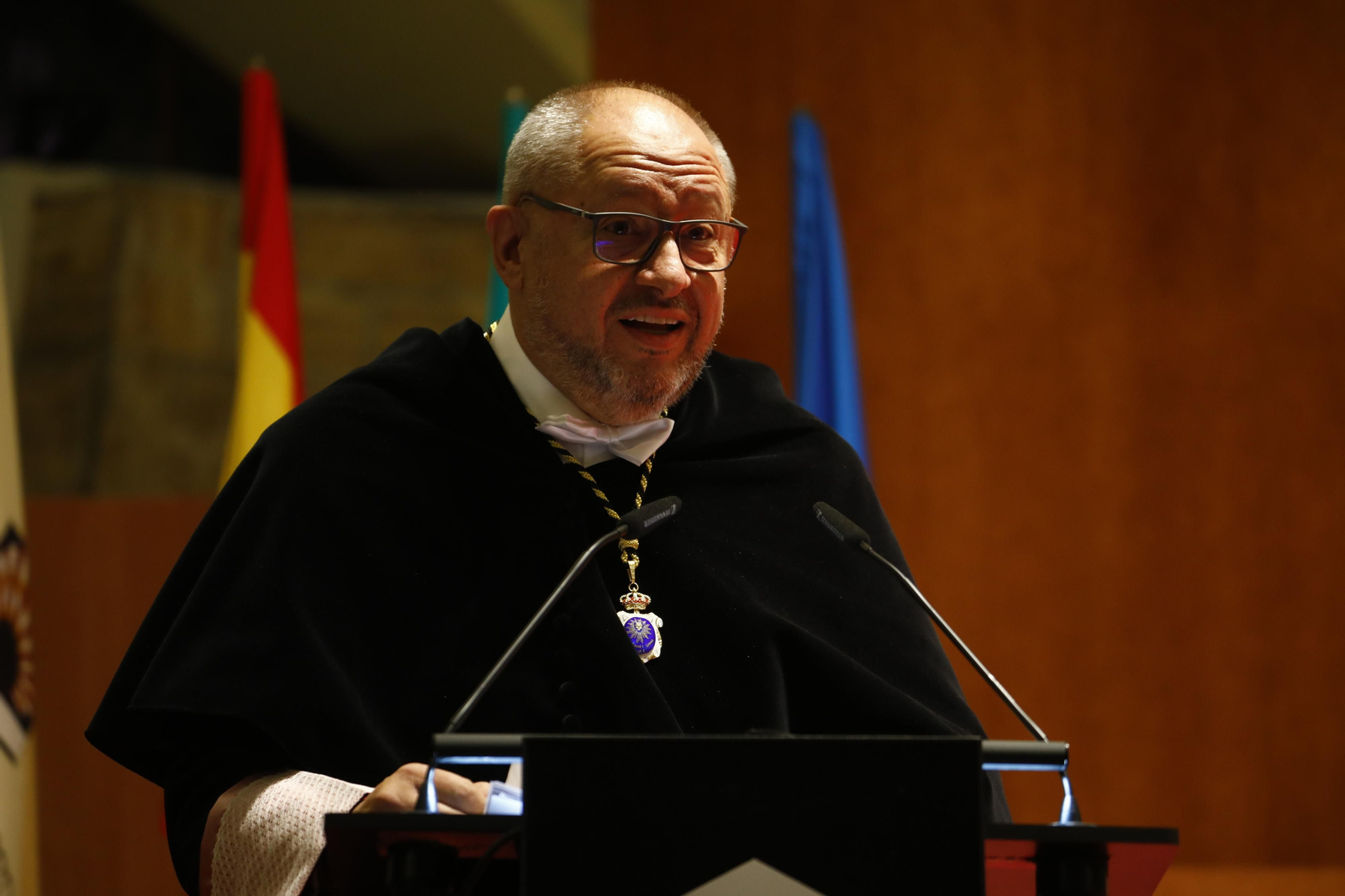 El rector de la Universidad de Córdoba, Manuel Torralbo, durante su discurso.