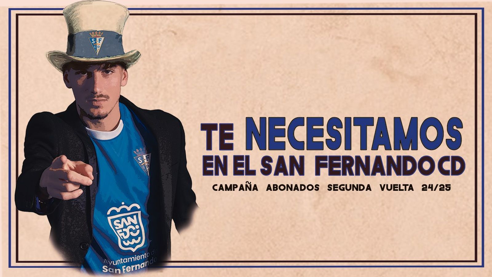 Yerai Dávila aparece en el cartel de la campaña.