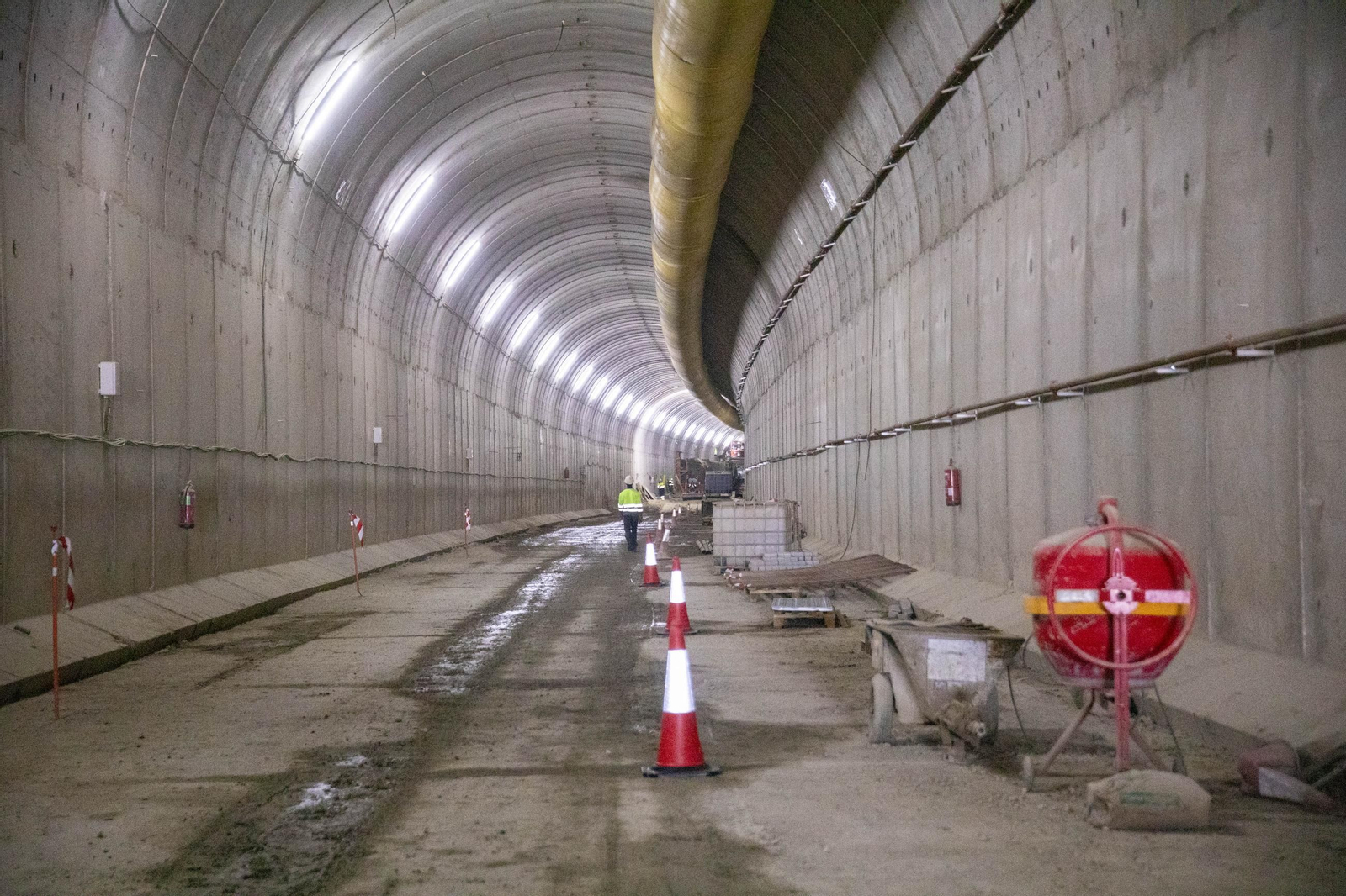 Así avanzan las obras del túnel de Viator del Ave