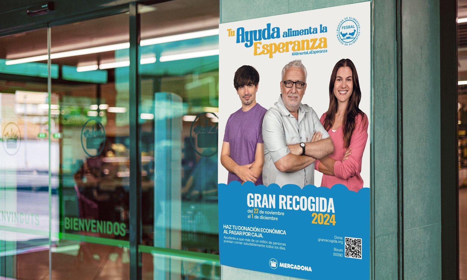 Campaña de la Gran Recogida en Mercadona.