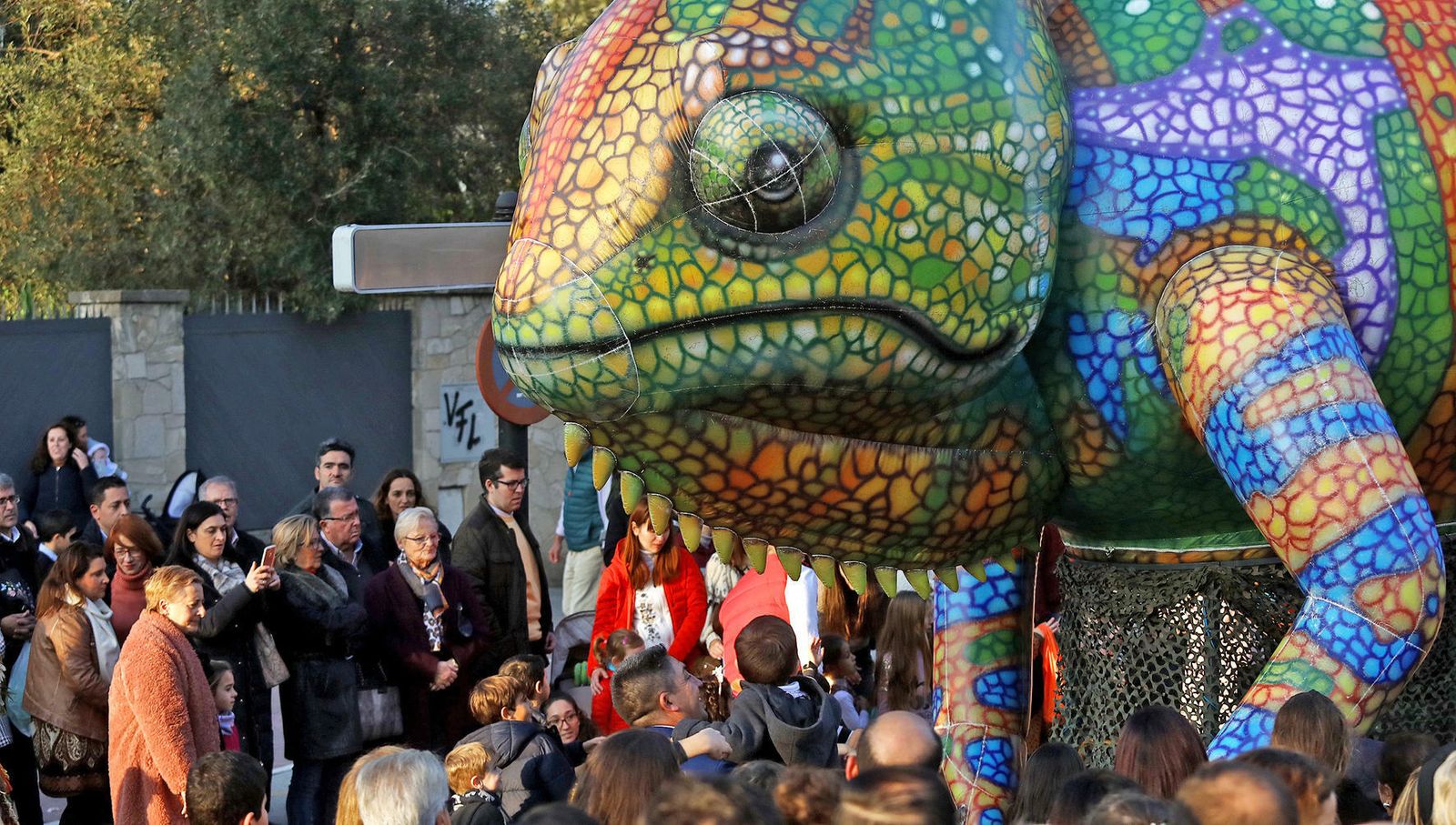 Un momento de la Cabalgata de Reyes de este domingo en Jerez.