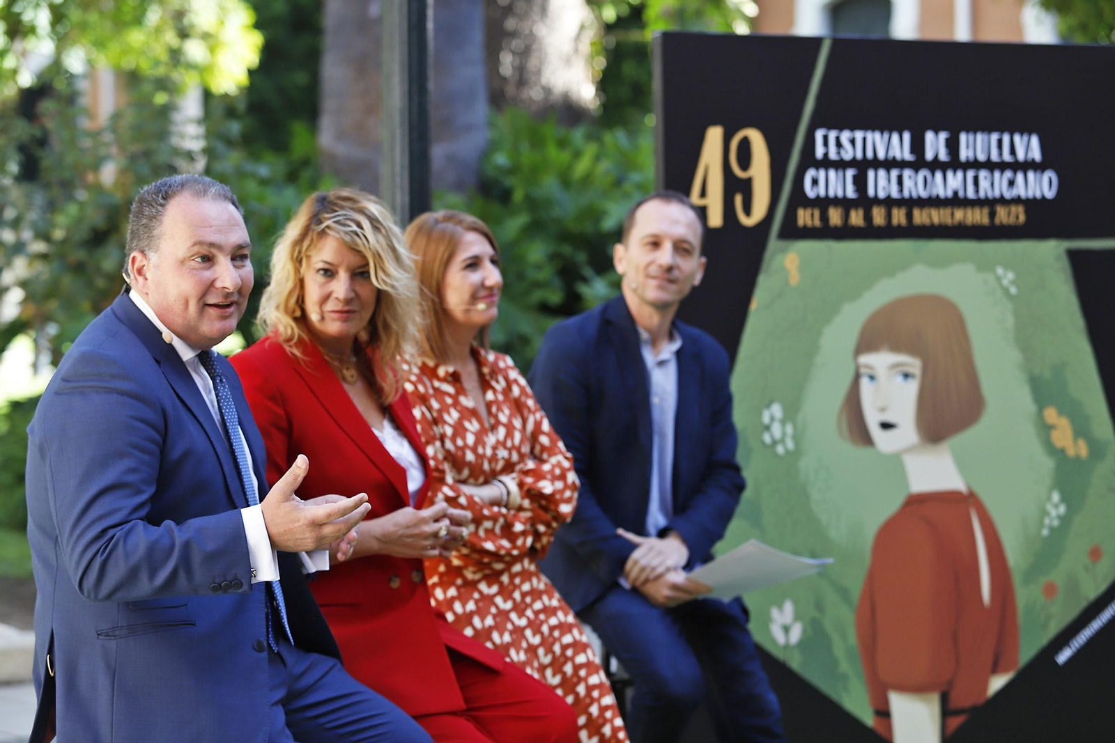Presentación del cartel anunciador de la 49 edición del Festival de Cine Iberoamericano de Huelva