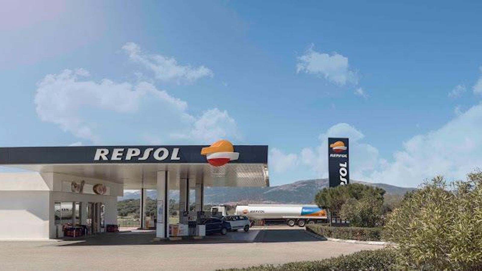 Estación de servicio de Repsol en Tabernas