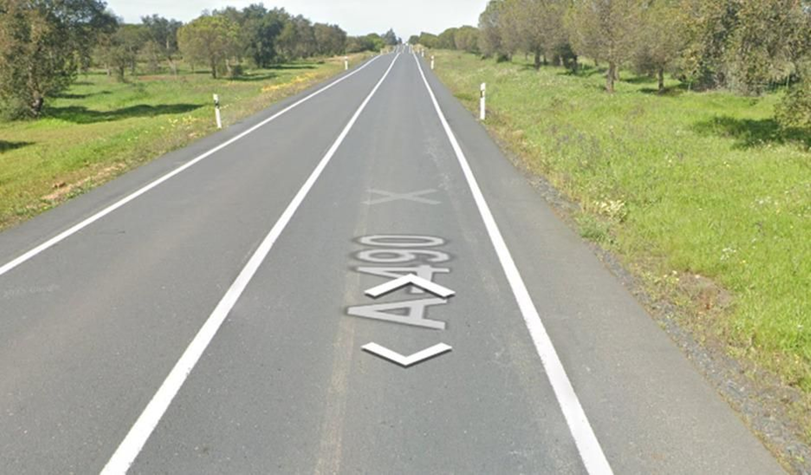 Punto en el que tuvo el accidente el motorista fallecido.