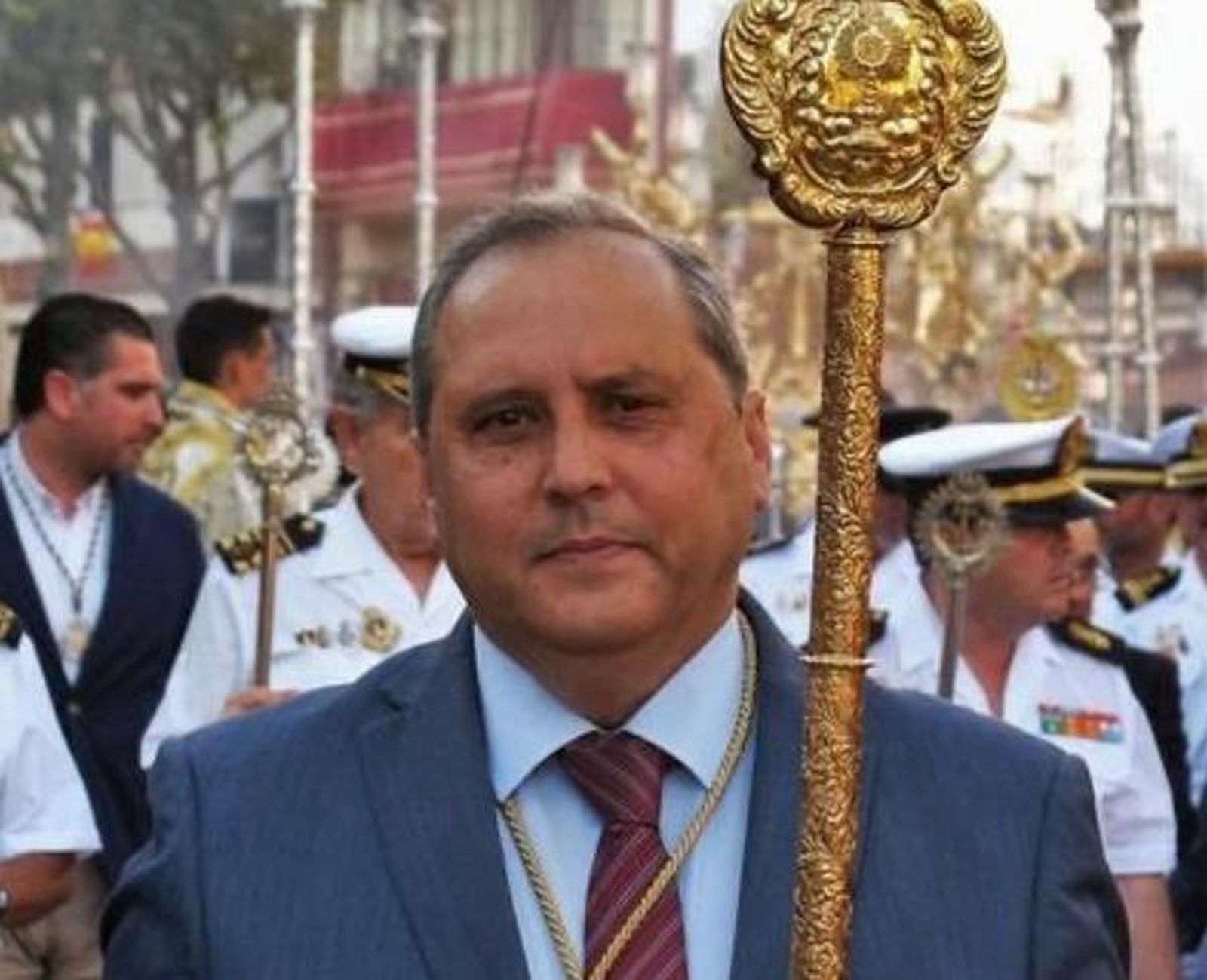 El cofrade Joaquín de la Peña