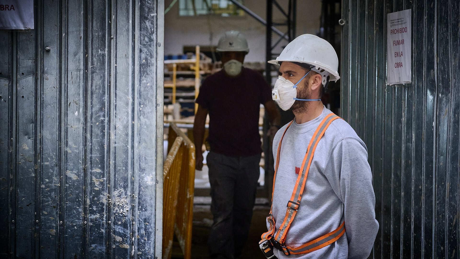 Trabajadores en una obra