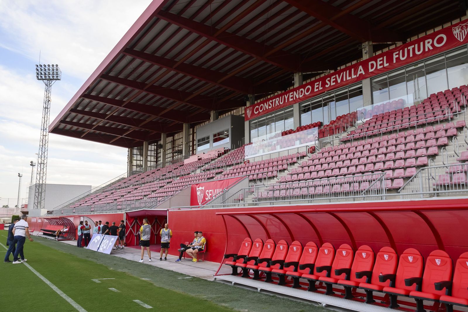 Una imagen del estadio Jesús Navas el día del aplazamiento del partido contra el UDG por la huelga.