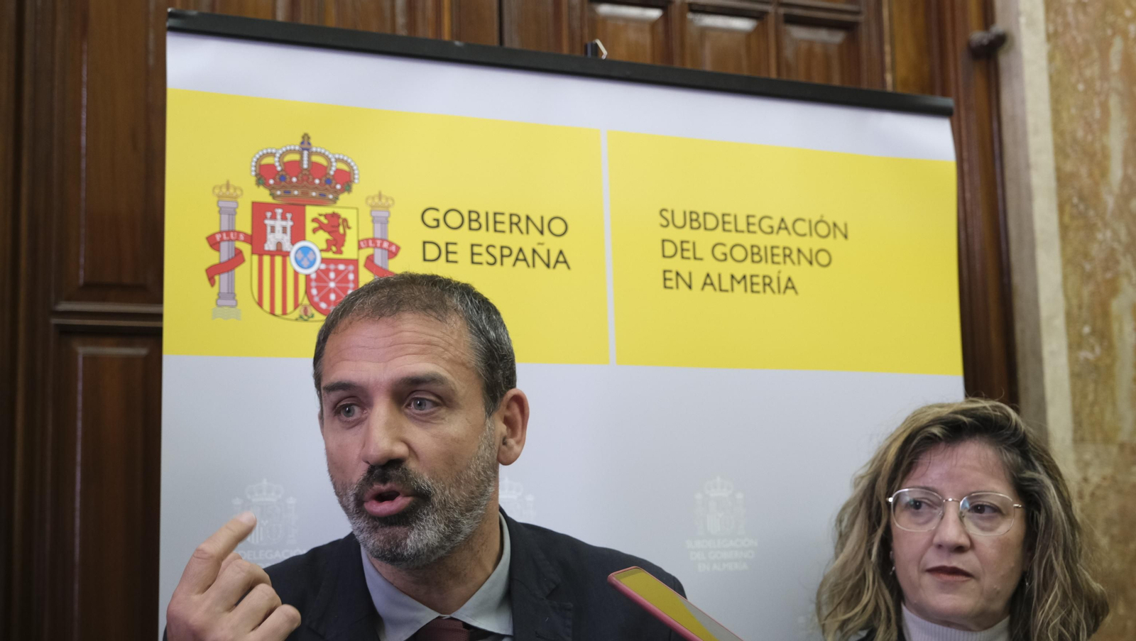 Imágenes de la visita a las obras del AVE en Almería.