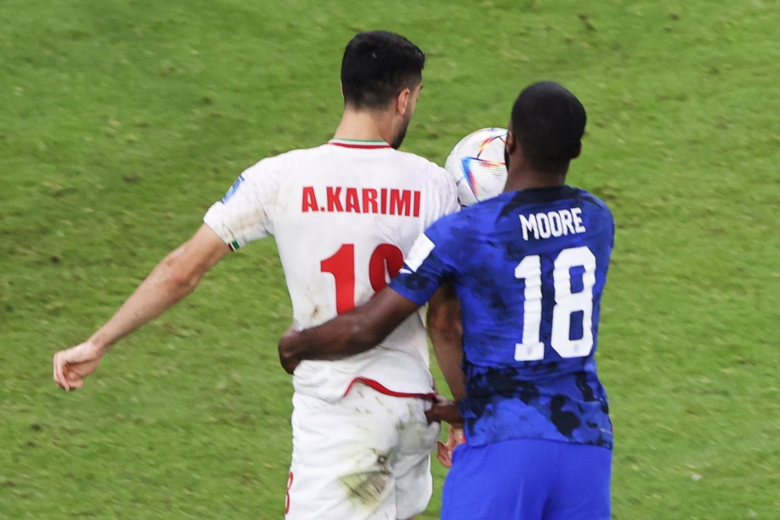 Las imágenes del Irán - Estados Unidos del Mundial de Qatar