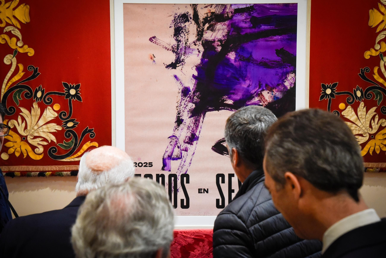 Presentación del cartel pictórico de la temporada taurina 2025, de la artista Martha Jungwirth