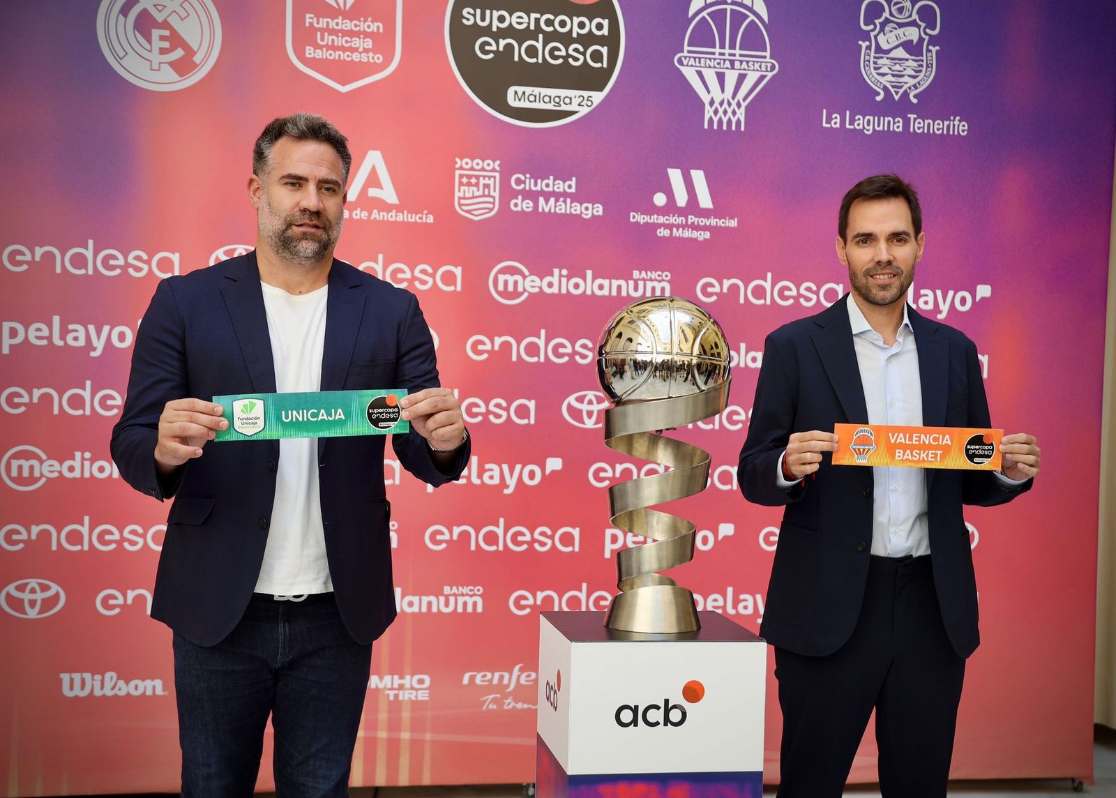 Las fotos del sorteo de Supercopa con mucho VIP: Duda, Carlos Suárez, Sergio Rodríguez...