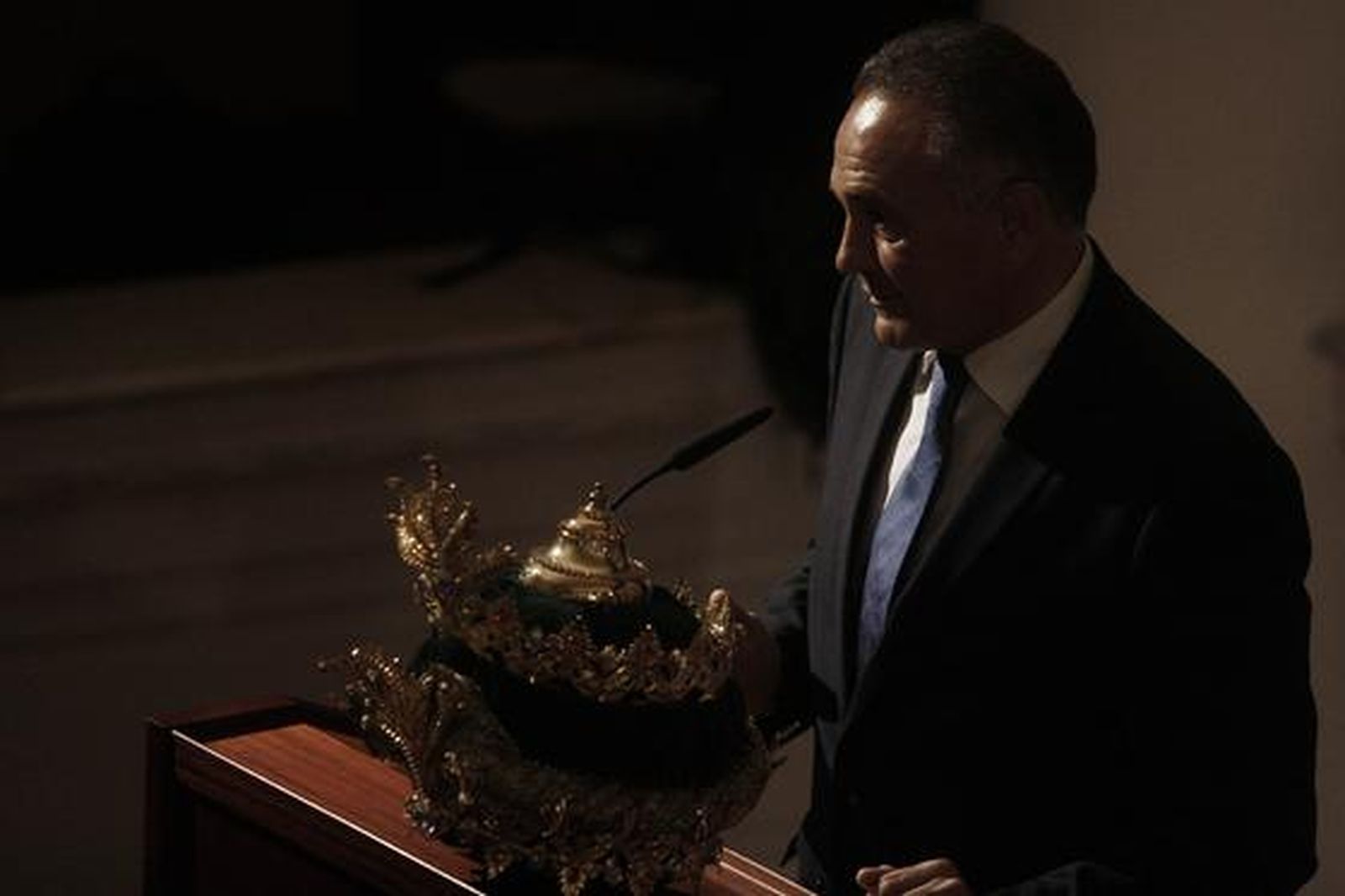 Rafael Gordillo agradece su proclamación como Rey Baltasar. 

Foto: B. Vargas