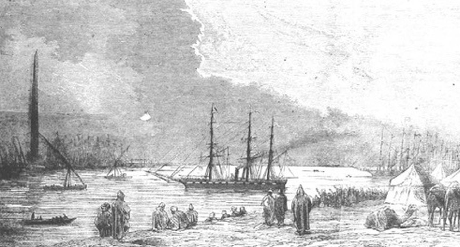 Paso de la Berenguela por el canal de Suez 1869