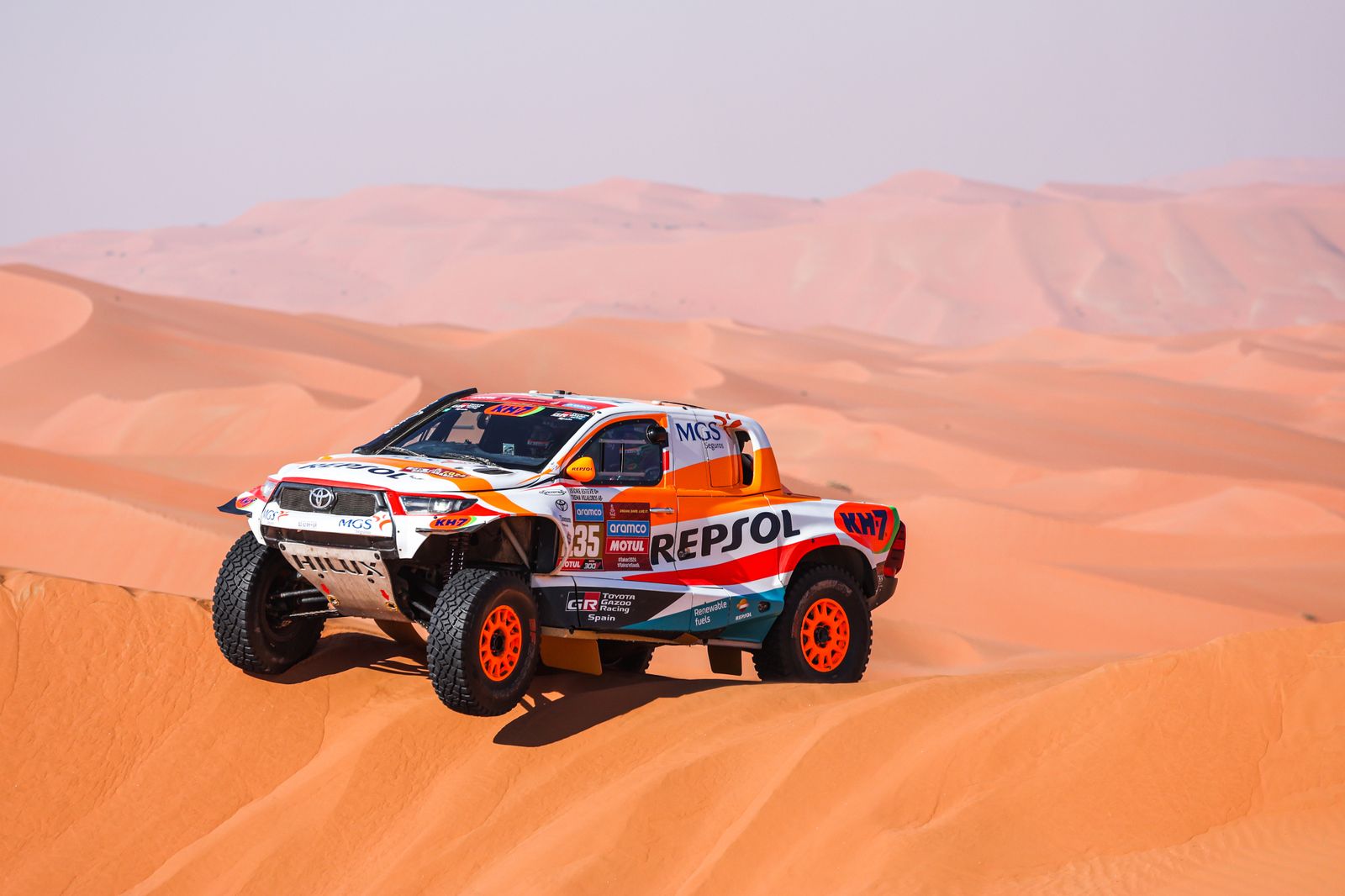 Las mejores fotos del Dakar por las dunas