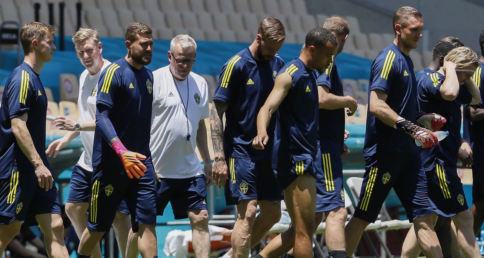 ¡Suecia entrena a las 14:30 en La Cartuja con 33 grados!