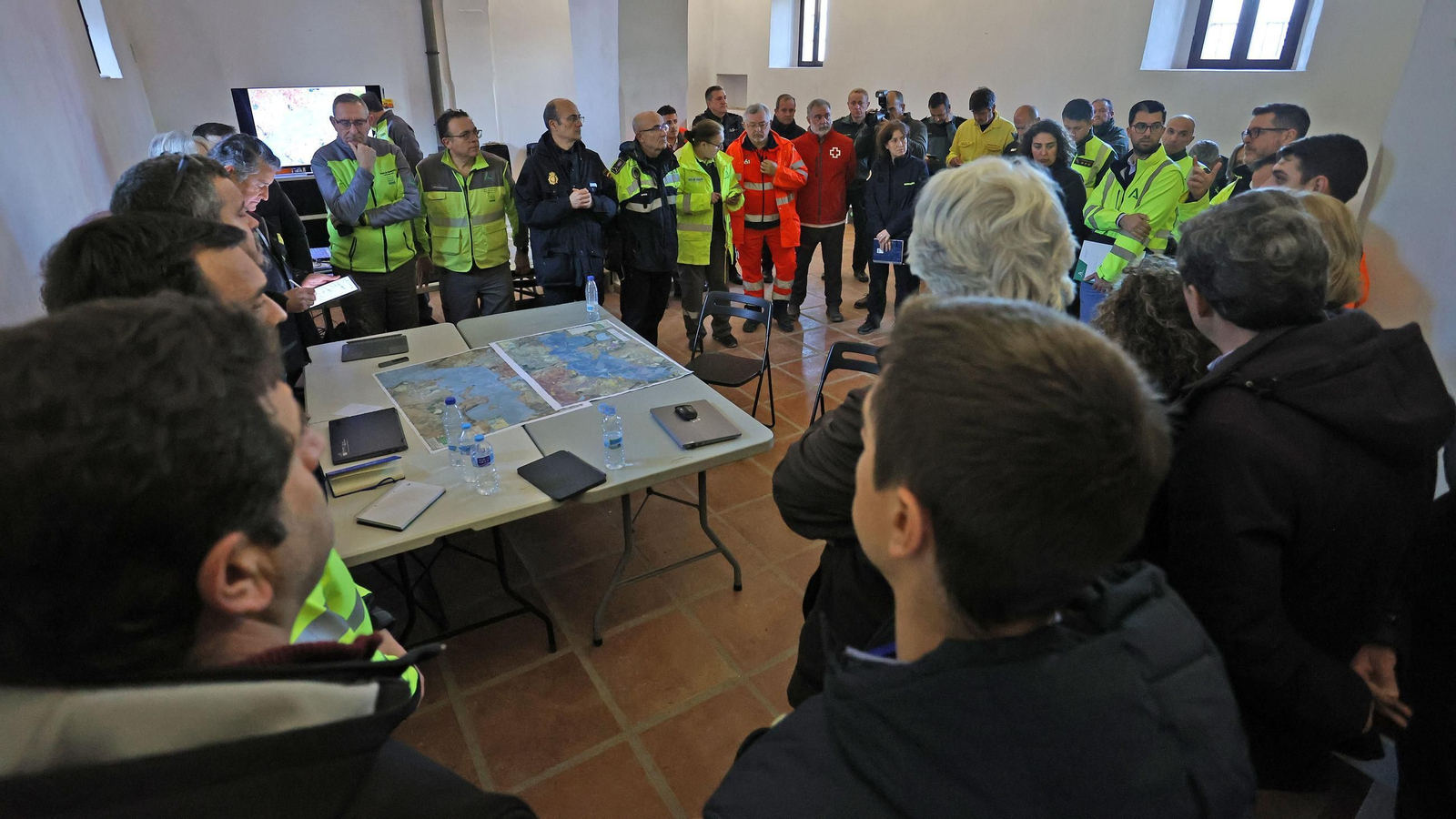 Operativo por el desbordamiento del río Guadalete