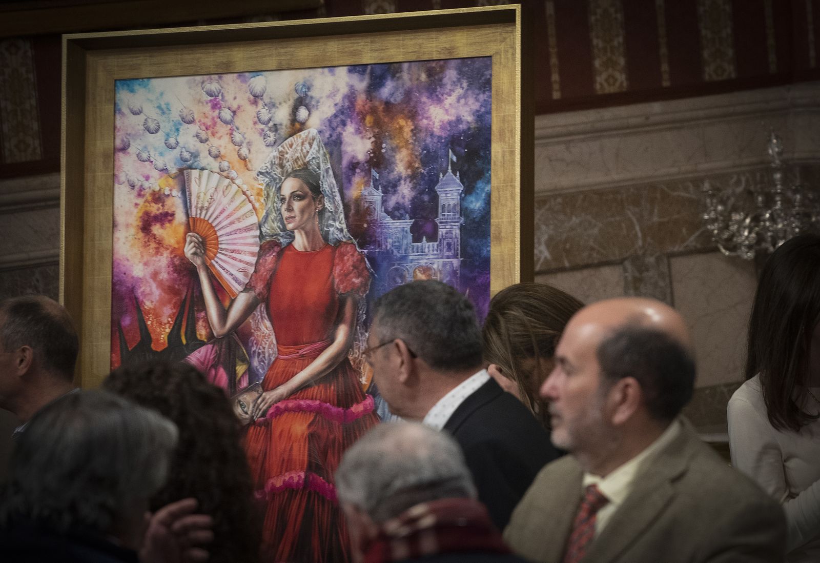 Las imágenes de la presentación del cartel de Fiestas de Primavera 2023, pintado por José Tomás Pérez Indiano