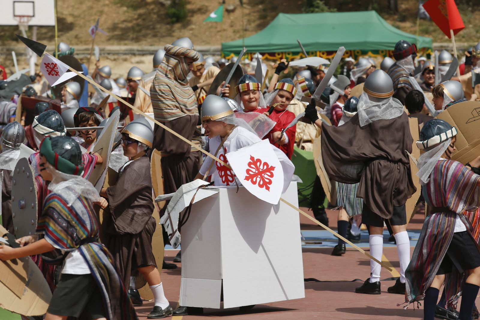 La Batalla de las Navas de Tolosa escenificada por los alumnos de El Romeral