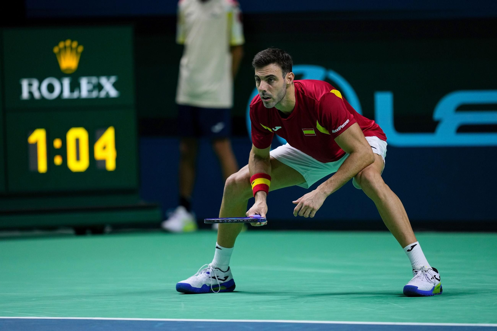 Las fotos de la derrota de España en el dobles ante Países Bajos