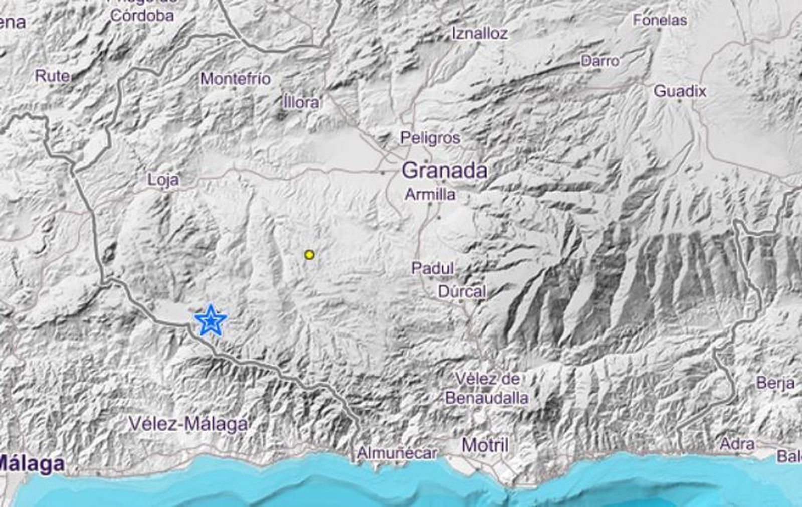 Terremoto en Granada: un seísmo de magnitud 3,6 sacude al Poniente granadinot