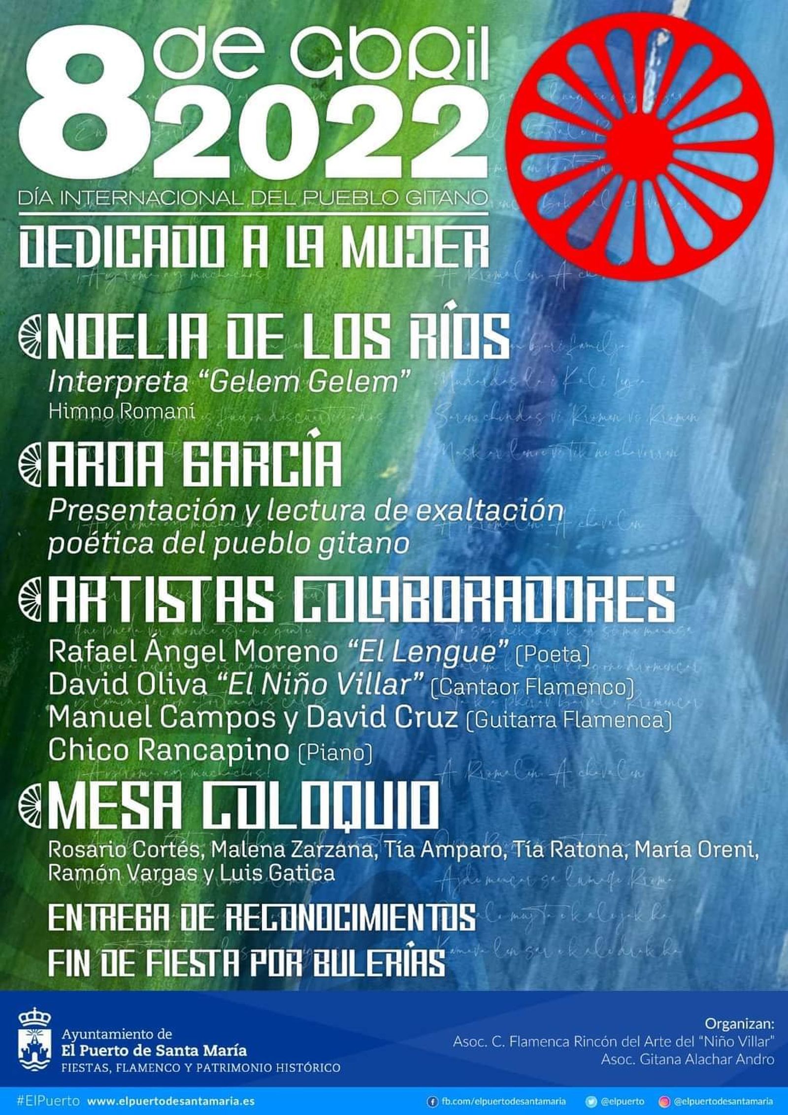 Cartel del Día Internacional del Pueblo Gitano.