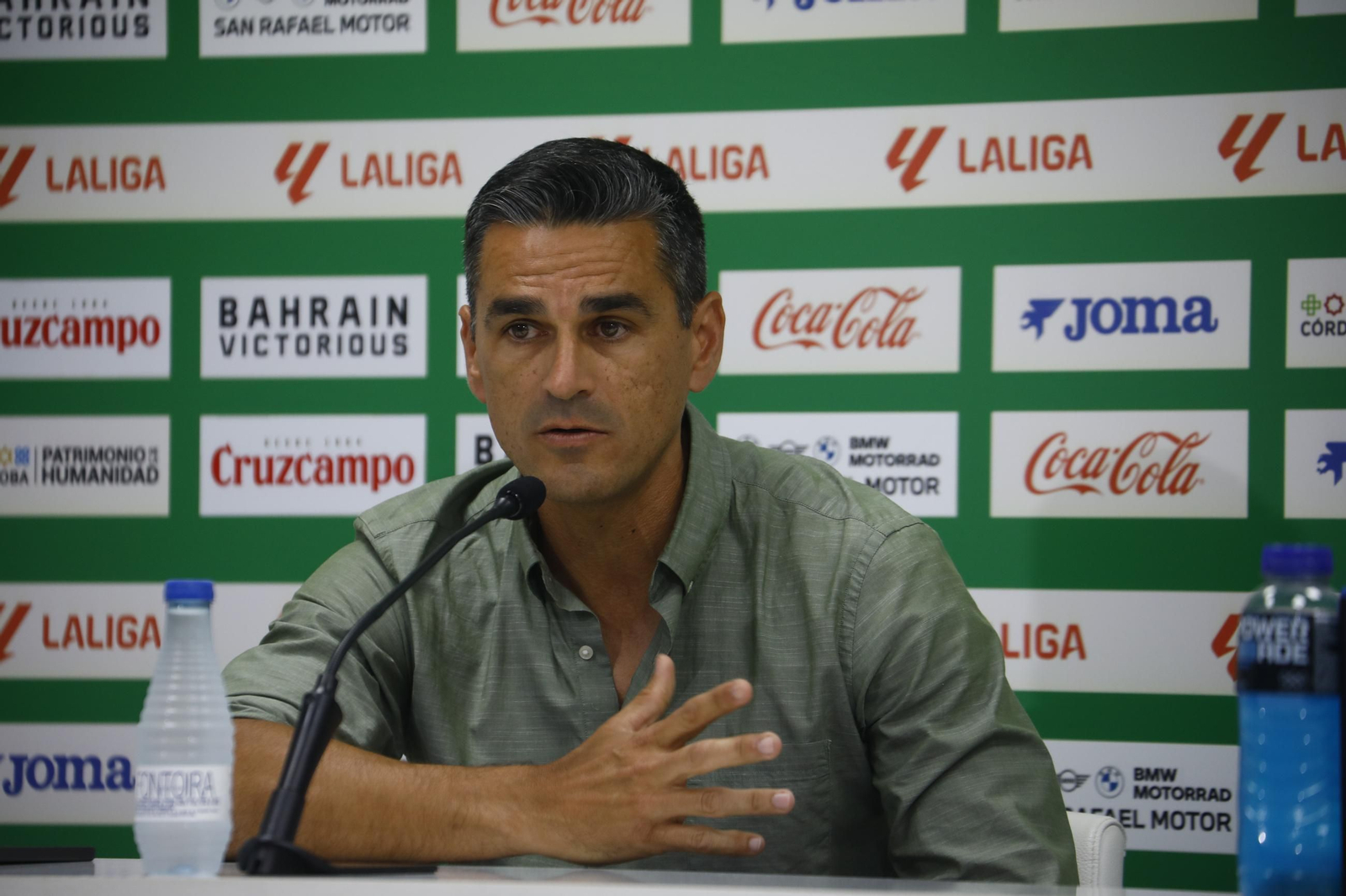 La presentación de la ampliación de contrato de Carlos Marín con el Córdoba CF, en imágenes