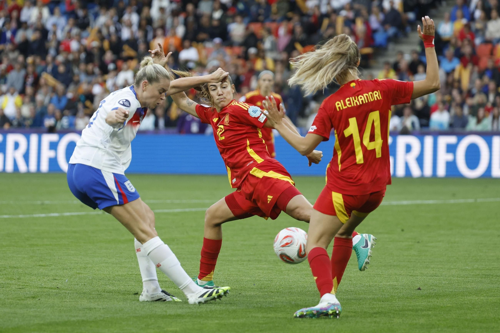 Las mejores imágenes de la final España - Inglaterra de la Eurocopa femenina
